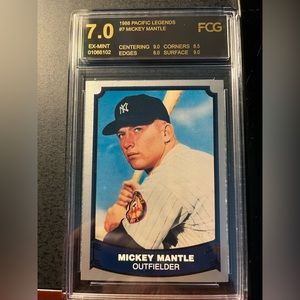 Mickey Mantle Graded 7.0 baseball card